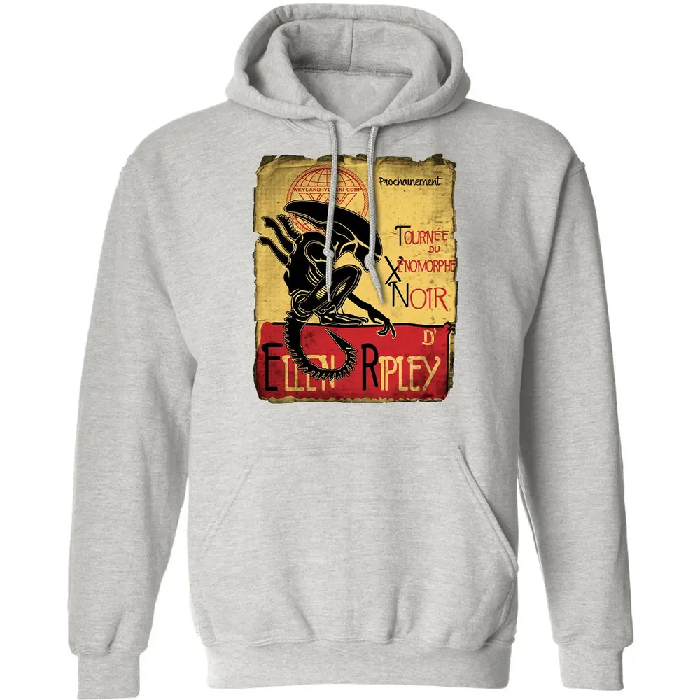 Tournee Du Xenomorphe Noir Classic Unisex Hoodie - 8
