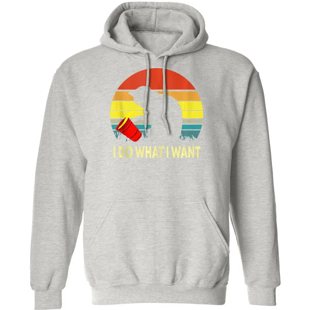 Vintage Sunset I Do What I Want Cat Classic Unisex Hoodie - 8
