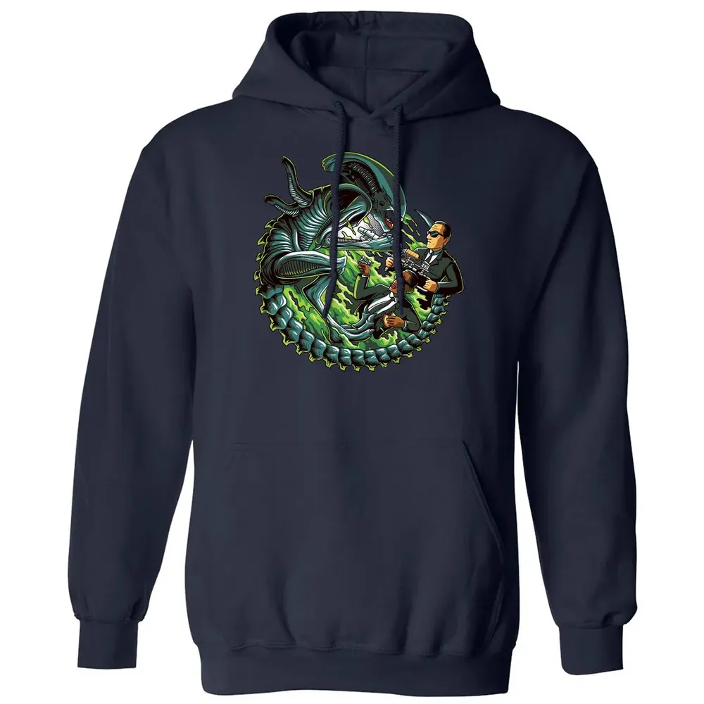 Men vs Alien Classic Unisex Hoodie - 2