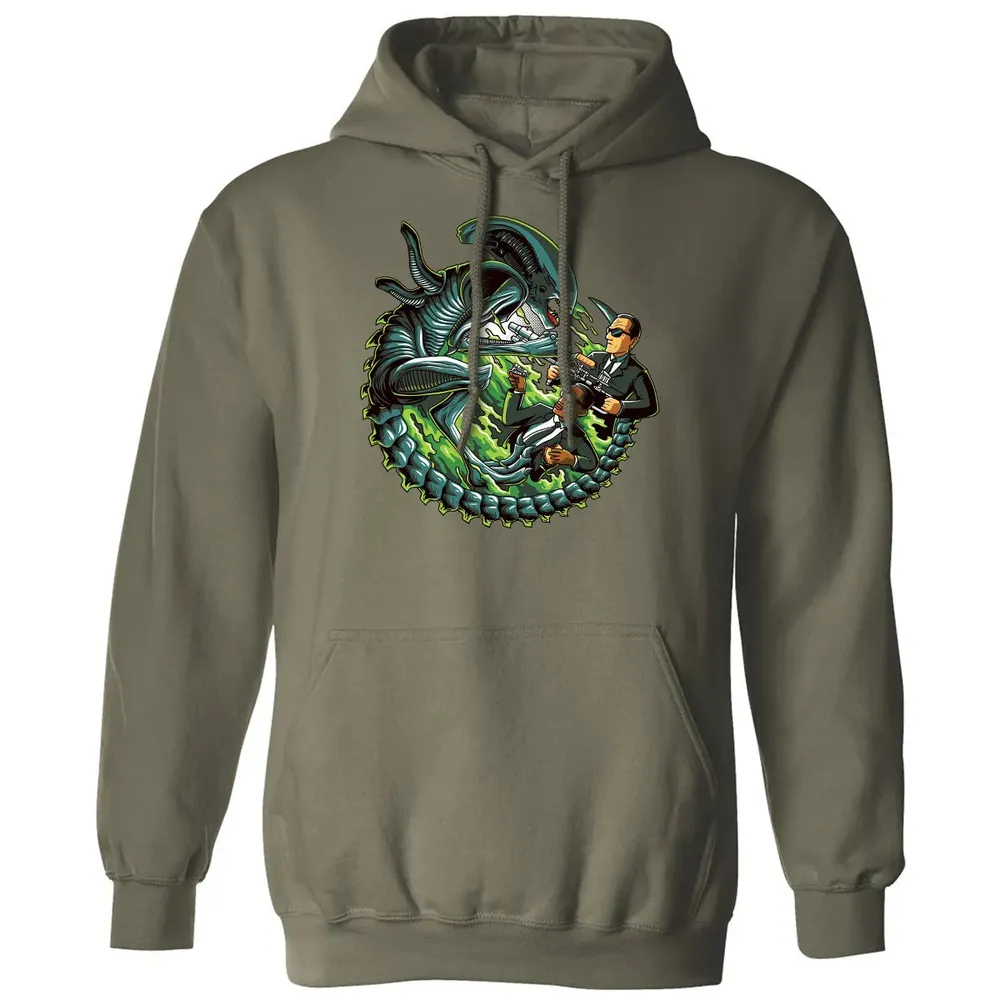Men vs Alien Classic Unisex Hoodie - 4