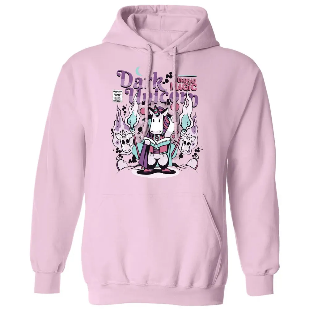 Dark Unicorn Undead Magic Classic Unisex Hoodie - 3