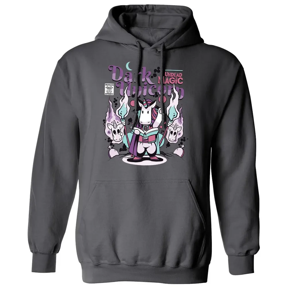 Dark Unicorn Undead Magic Classic Unisex Hoodie - 7