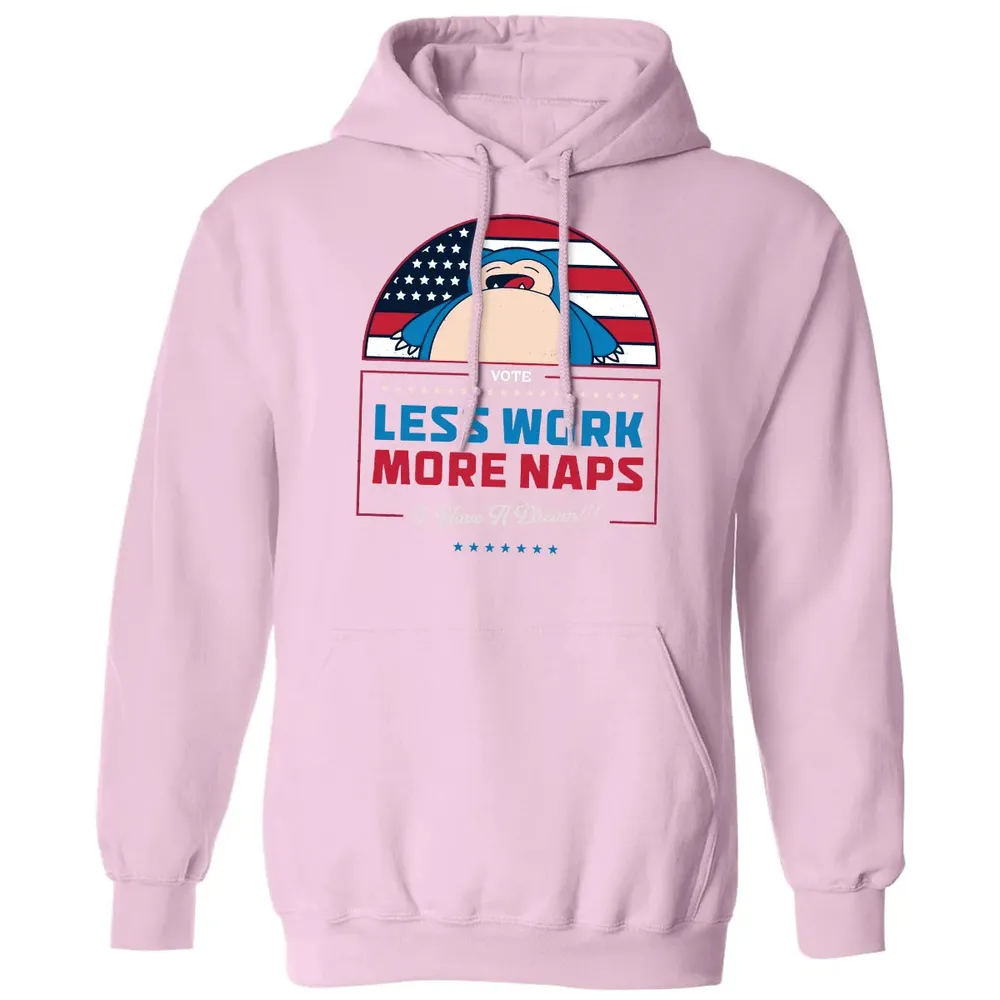 Less Work More Naps Classic Unisex Hoodie - 3