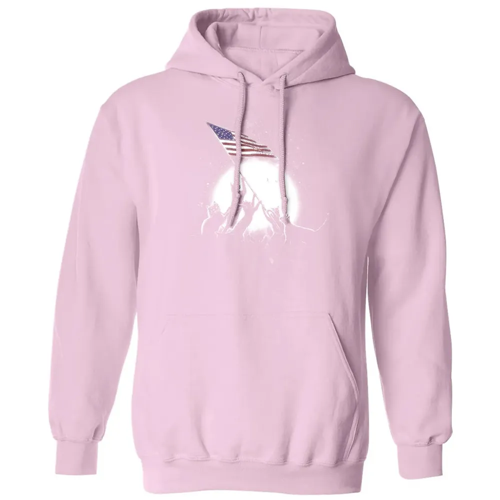 CATS AMERICAN FLAG Classic Unisex Hoodie - 3