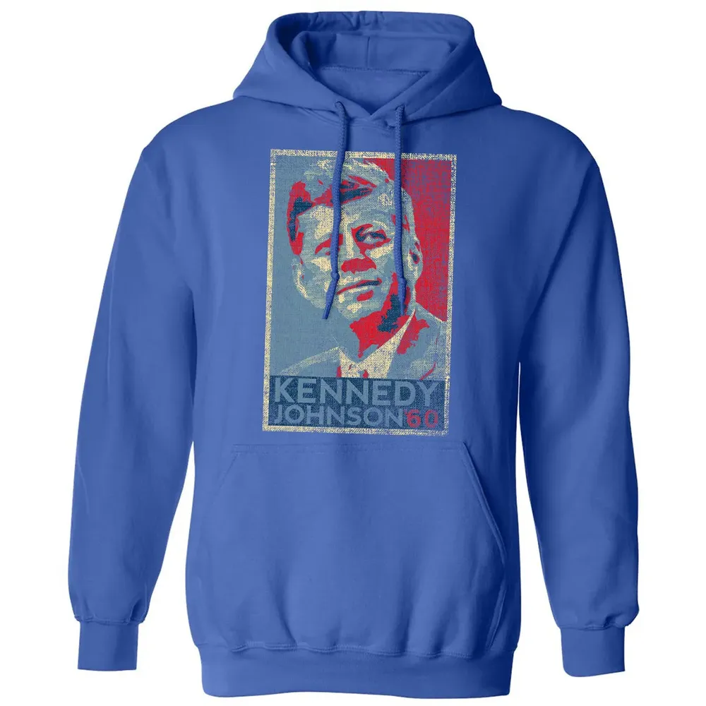 Kennedy Johnson 1960 Retro Campaign 4th Of July President Classic Unisex Hoodie - 9
