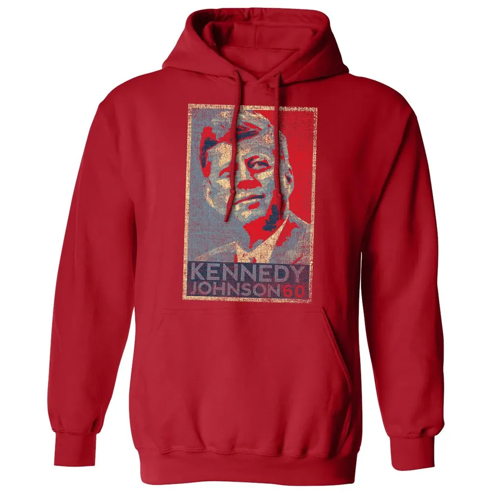 Kennedy Johnson 1960 Retro Campaign 4th Of July President Classic Unisex Hoodie - 5