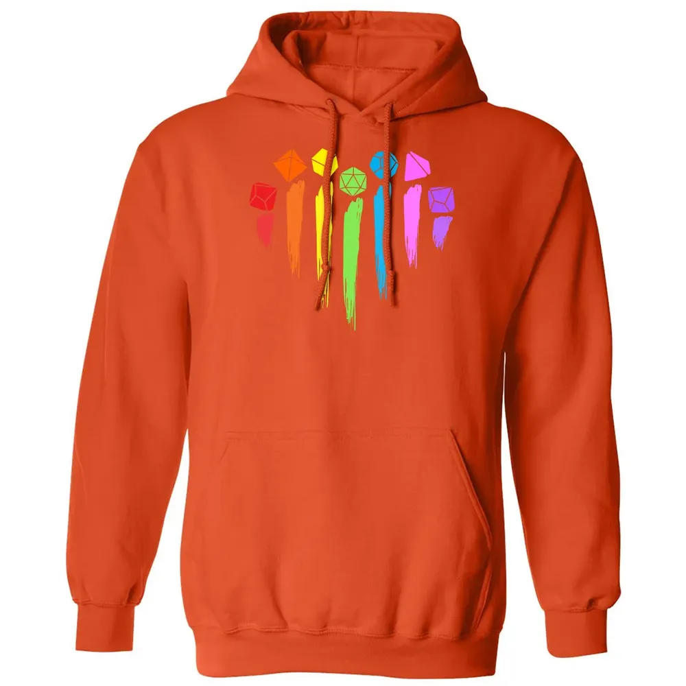 Dice Rainbow Heart Shape Classic Unisex Hoodie - 10