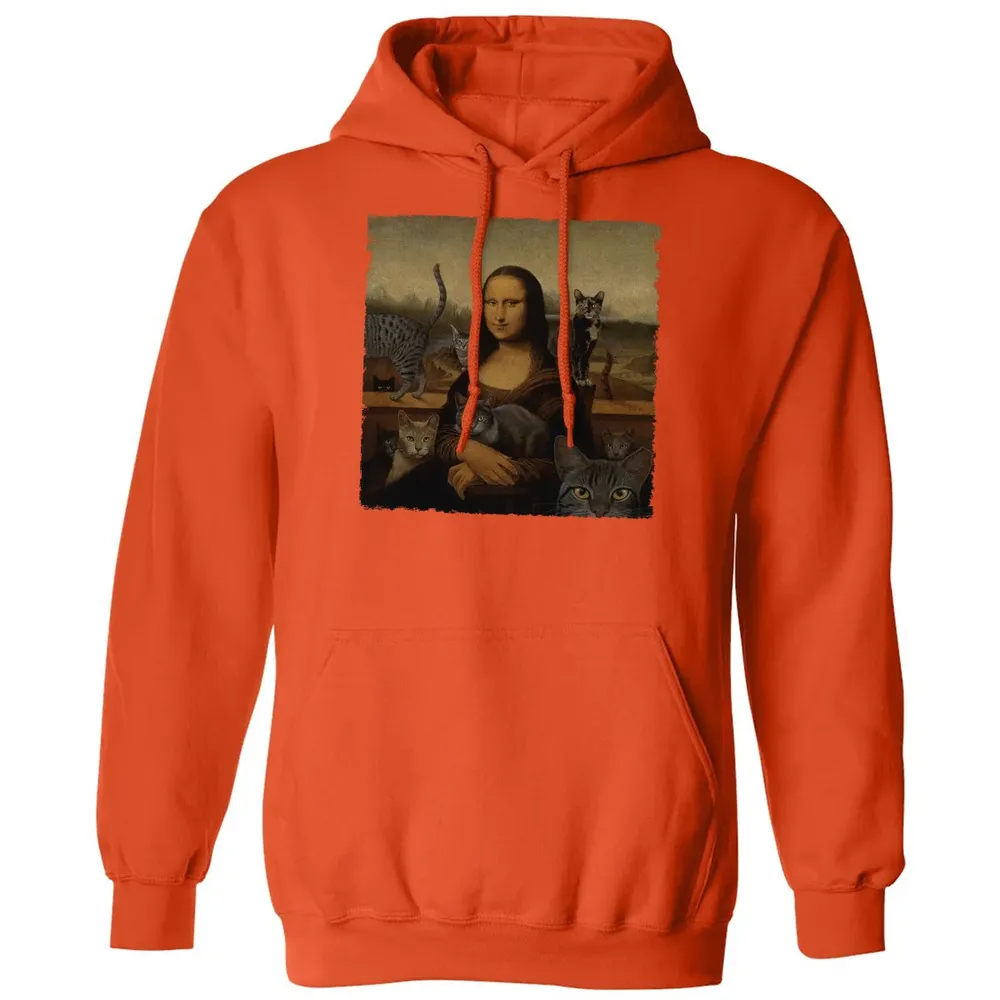 Monalisa with cats Classic Unisex Hoodie - 10