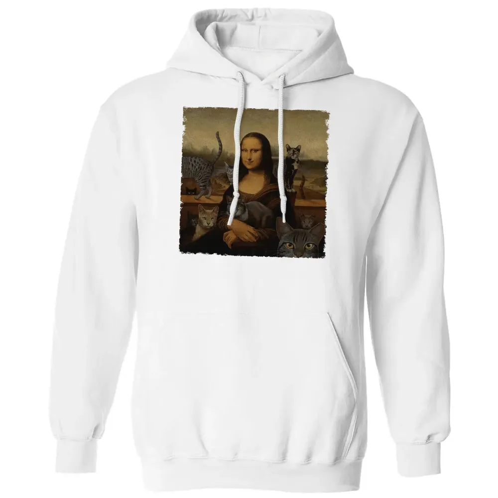 Monalisa with cats Classic Unisex Hoodie - 11