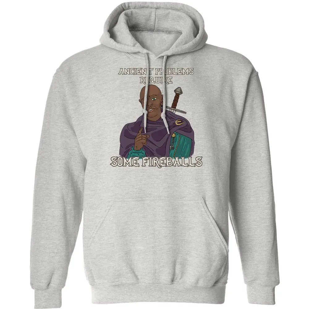 Ancient Problems Require Some Fireballs Classic Unisex Hoodie - 8