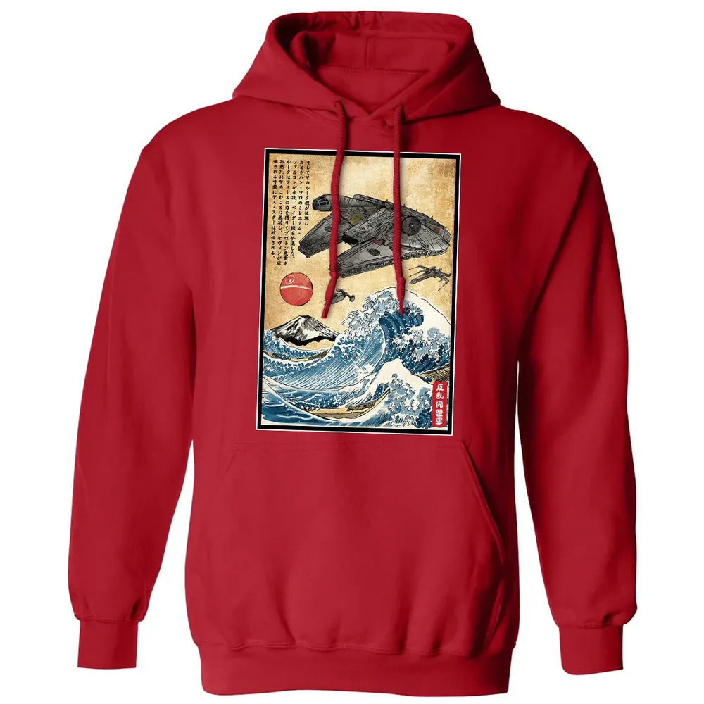 Rebels in Japan woodblock Classic Unisex Hoodie - 5