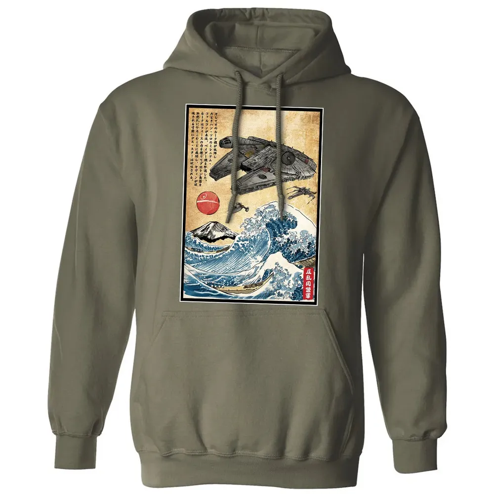 Rebels in Japan woodblock Classic Unisex Hoodie - 4