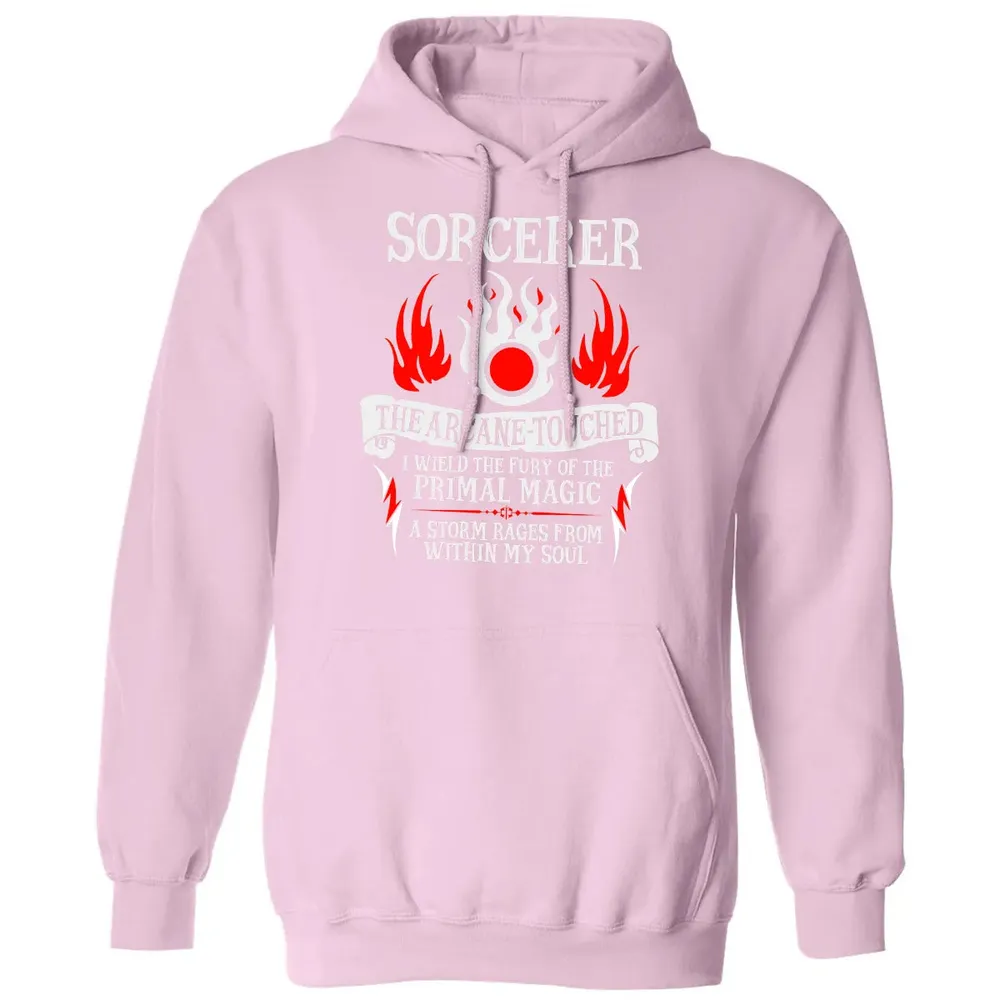 SORCERER, The Arcane Touched  (White Text) Classic Unisex Hoodie - 3
