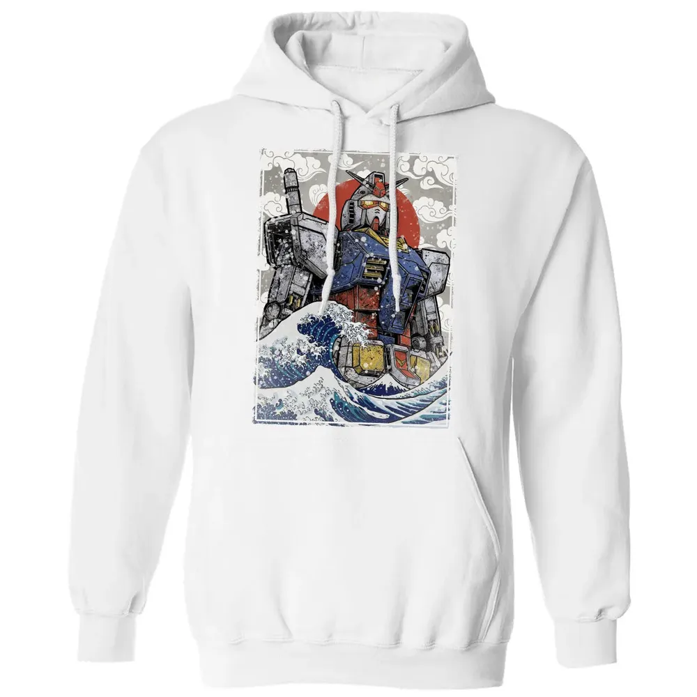 Great Wave Off Gundam Classic Unisex Hoodie - 11