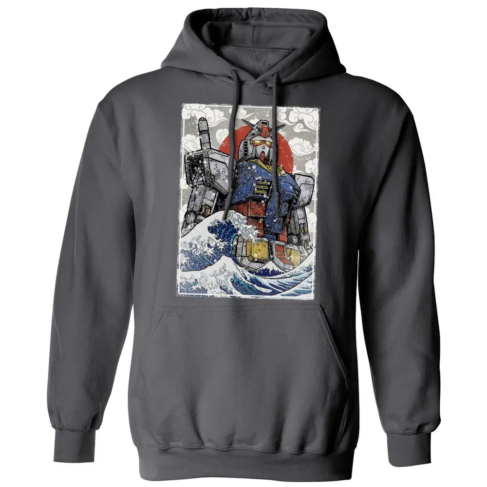 Great Wave Off Gundam Classic Unisex Hoodie - 7