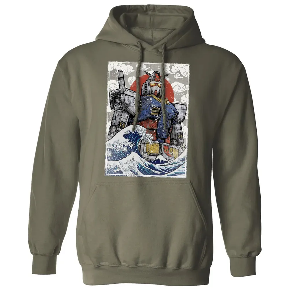 Great Wave Off Gundam Classic Unisex Hoodie - 4