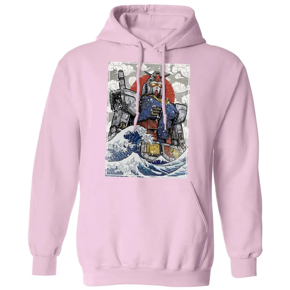 Great Wave Off Gundam Classic Unisex Hoodie - 3