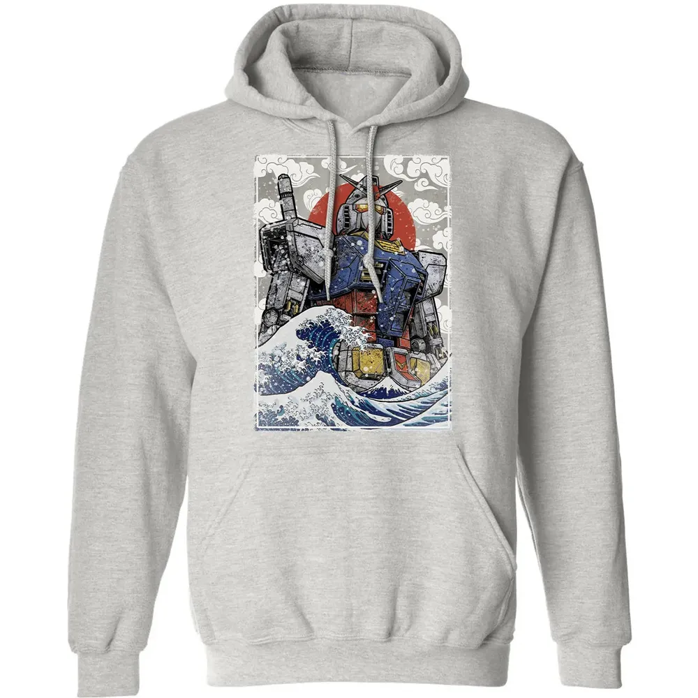 Great Wave Off Gundam Classic Unisex Hoodie - 8