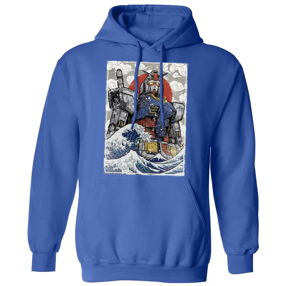 Great Wave Off Gundam Classic Unisex Hoodie - 9
