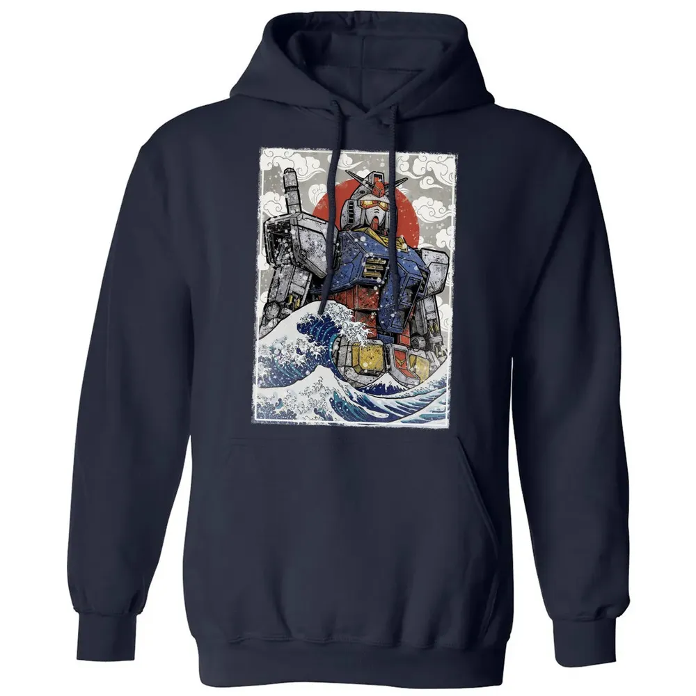 Great Wave Off Gundam Classic Unisex Hoodie - 2