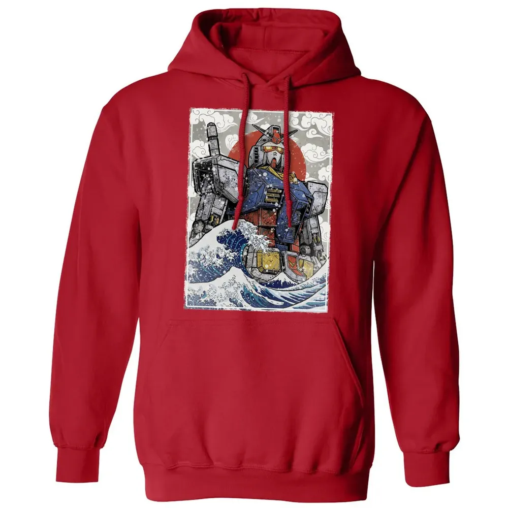 Great Wave Off Gundam Classic Unisex Hoodie - 5