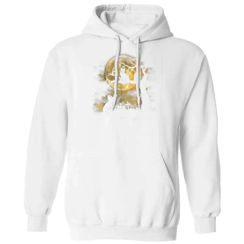 Full Moon Wiccan    Black Cat Pagan Gifts Classic Unisex Hoodie - 11