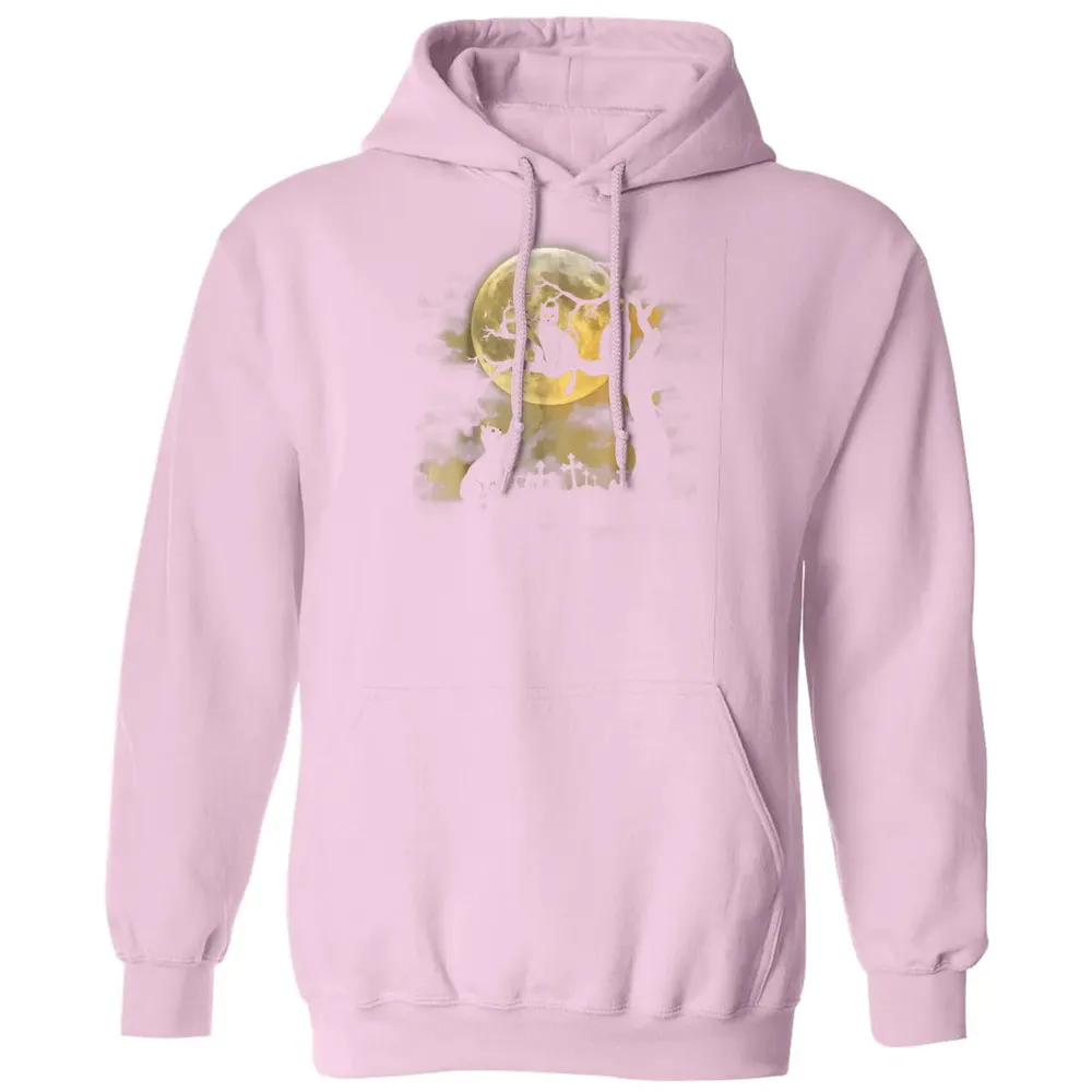 Full Moon Wiccan    Black Cat Pagan Gifts Classic Unisex Hoodie - 3