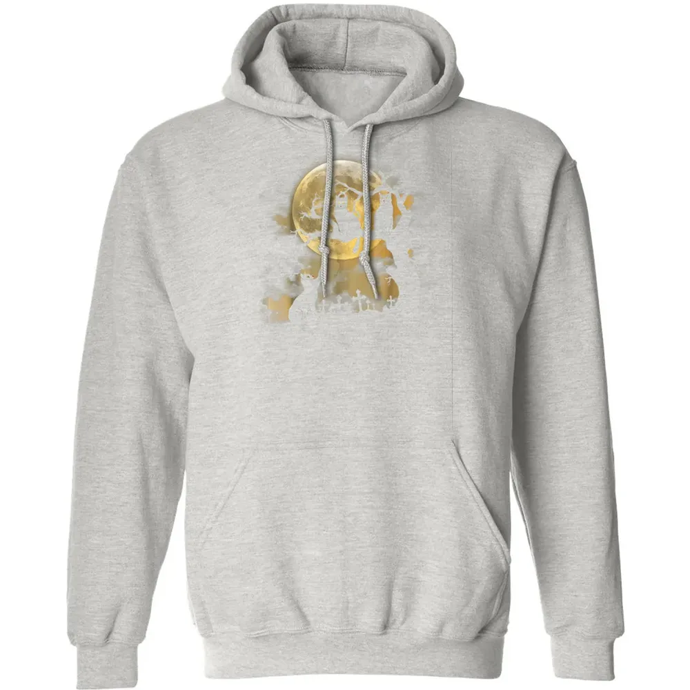 Full Moon Wiccan    Black Cat Pagan Gifts Classic Unisex Hoodie - 8