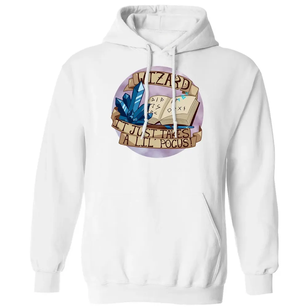 Wizard   It Just Takes a Lil Pocus Classic Unisex Hoodie - 11
