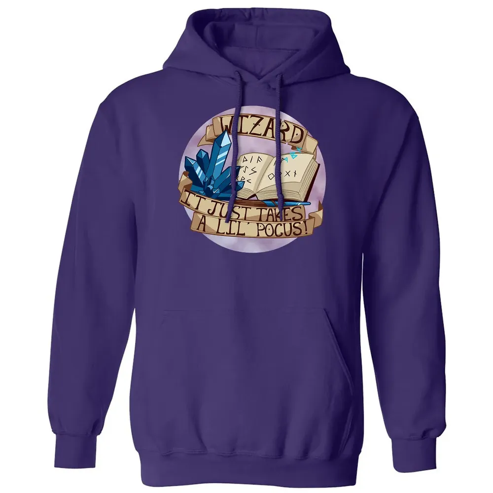 Wizard   It Just Takes a Lil Pocus Classic Unisex Hoodie - 6