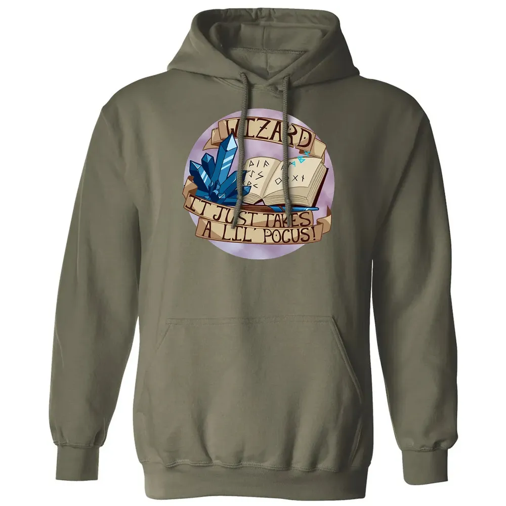 Wizard   It Just Takes a Lil Pocus Classic Unisex Hoodie - 4