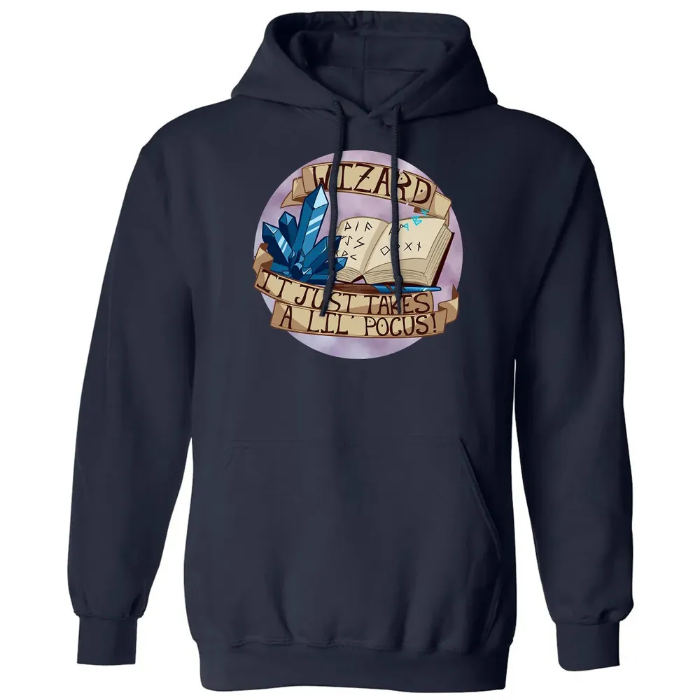 Wizard   It Just Takes a Lil Pocus Classic Unisex Hoodie - 2