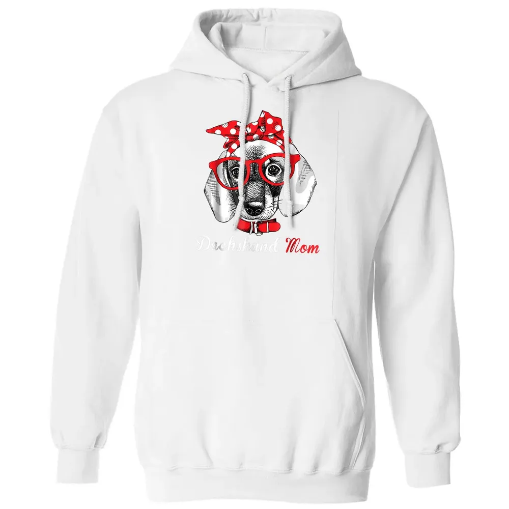 Dachshund Mom  for Doxie Wiener Lovers Mothers Day Gift Classic Unisex Hoodie - 11