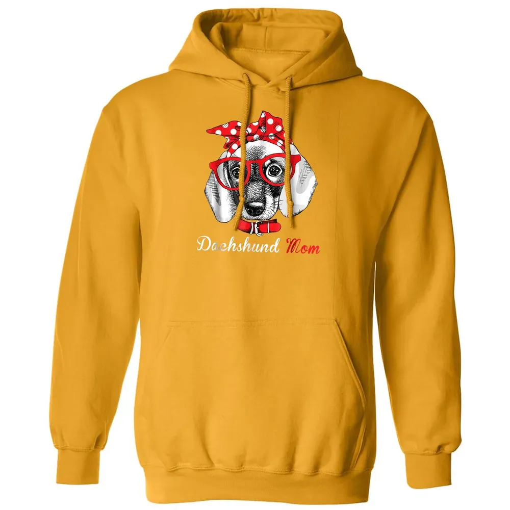 Dachshund Mom  for Doxie Wiener Lovers Mothers Day Gift Classic Unisex Hoodie - 12