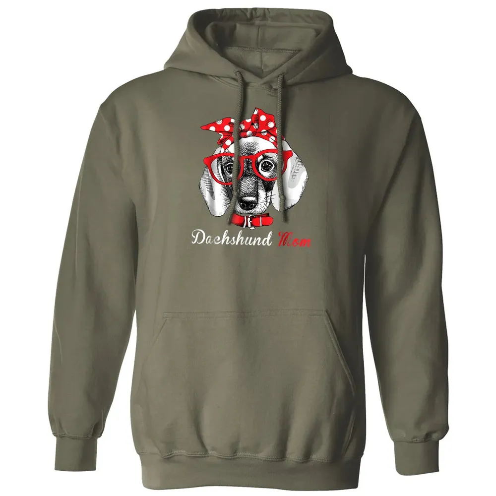 Dachshund Mom  for Doxie Wiener Lovers Mothers Day Gift Classic Unisex Hoodie - 4
