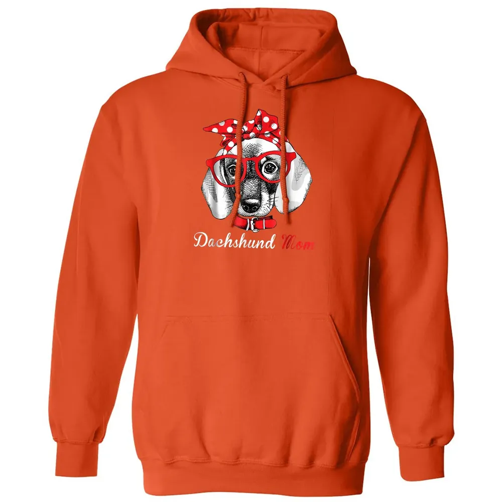 Dachshund Mom  for Doxie Wiener Lovers Mothers Day Gift Classic Unisex Hoodie - 10
