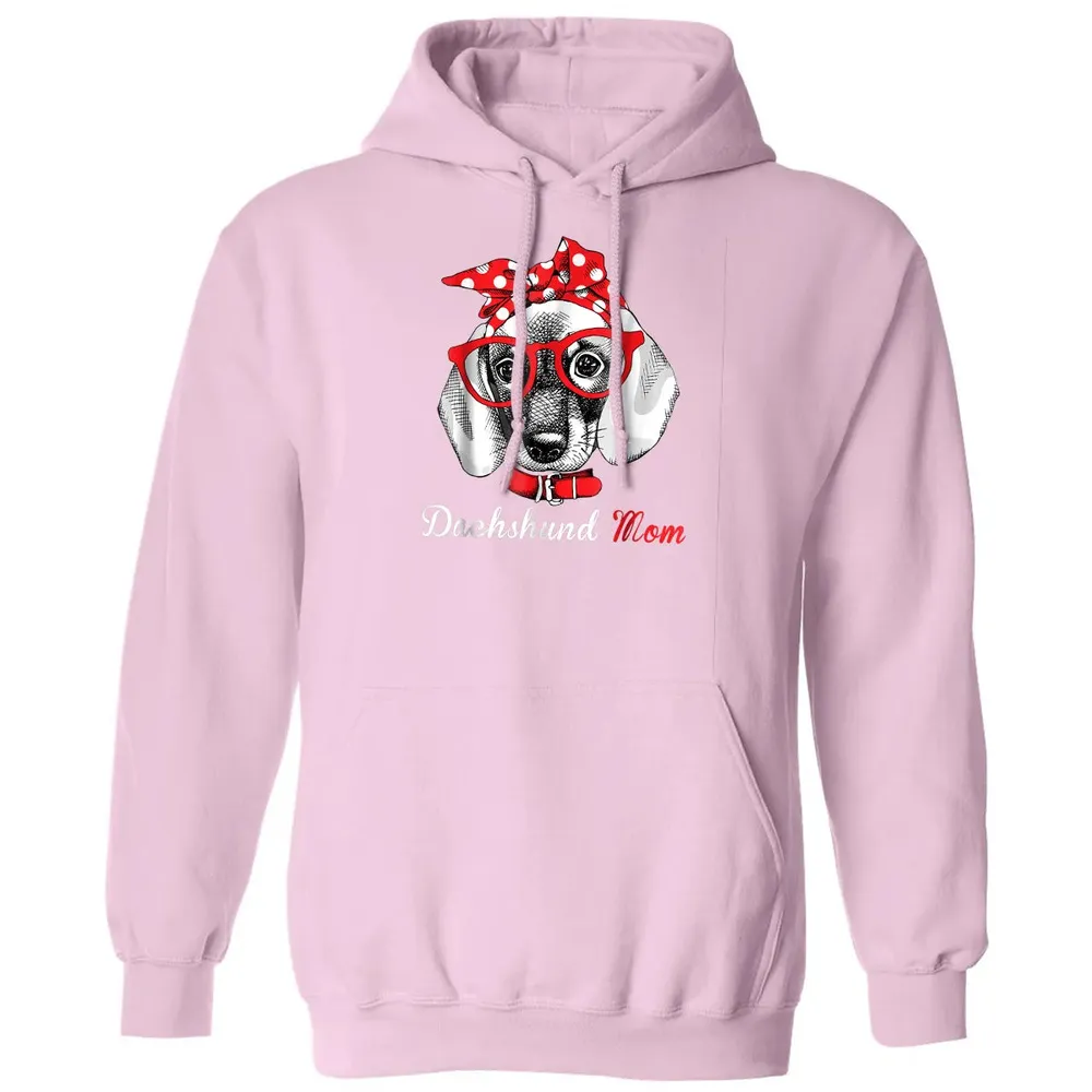 Dachshund Mom  for Doxie Wiener Lovers Mothers Day Gift Classic Unisex Hoodie - 3
