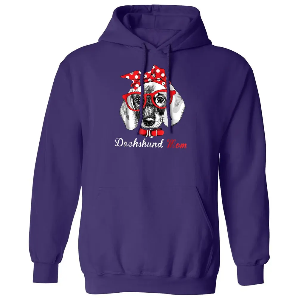 Dachshund Mom  for Doxie Wiener Lovers Mothers Day Gift Classic Unisex Hoodie - 6