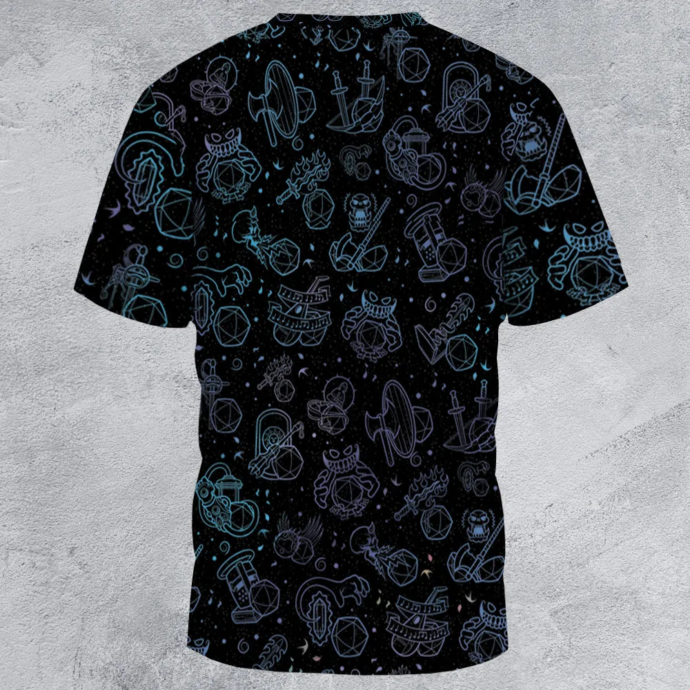Multi Dice Classes  All-Over Print Unisex T-Shirt - 4