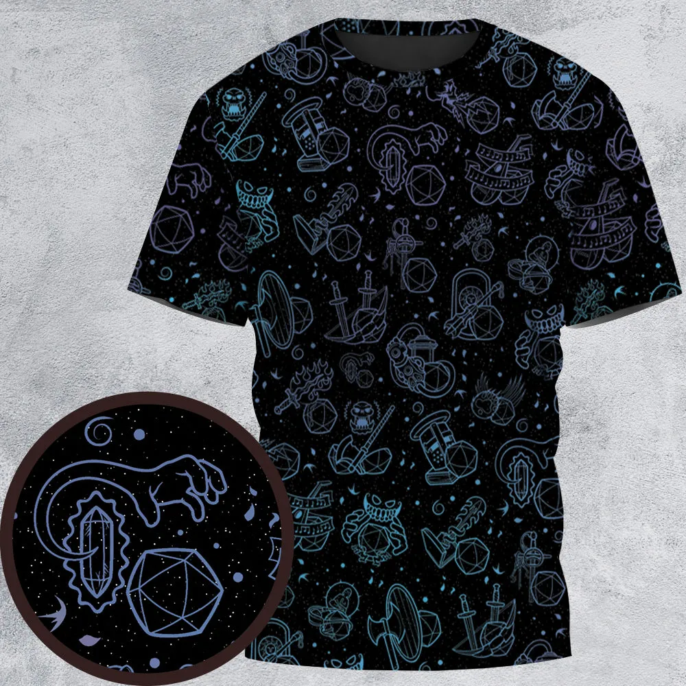 Multi Dice Classes  All-Over Print Unisex T-Shirt - 3