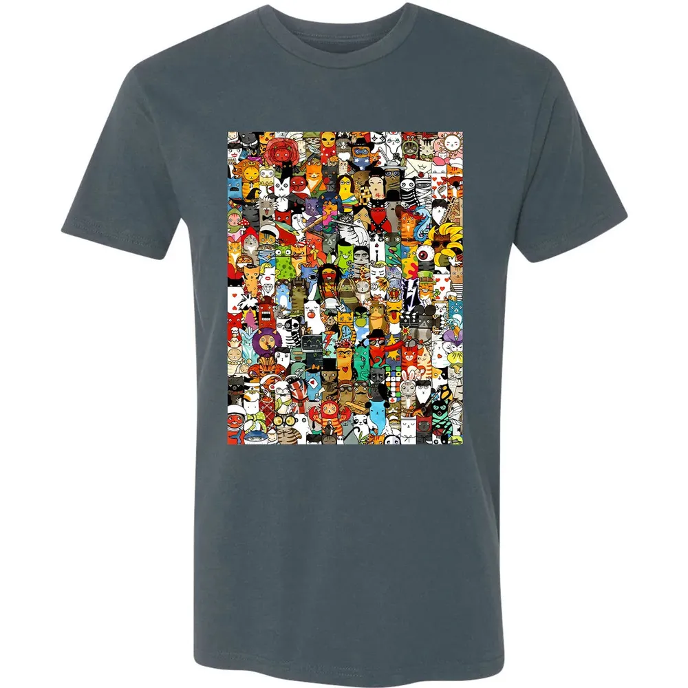 Cat Characters Premium Unisex T-shirt - 14
