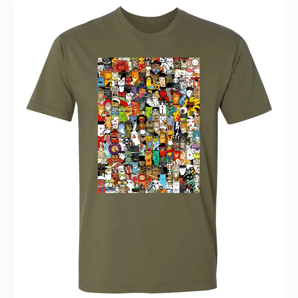 Cat Characters Premium Unisex T-shirt - 5