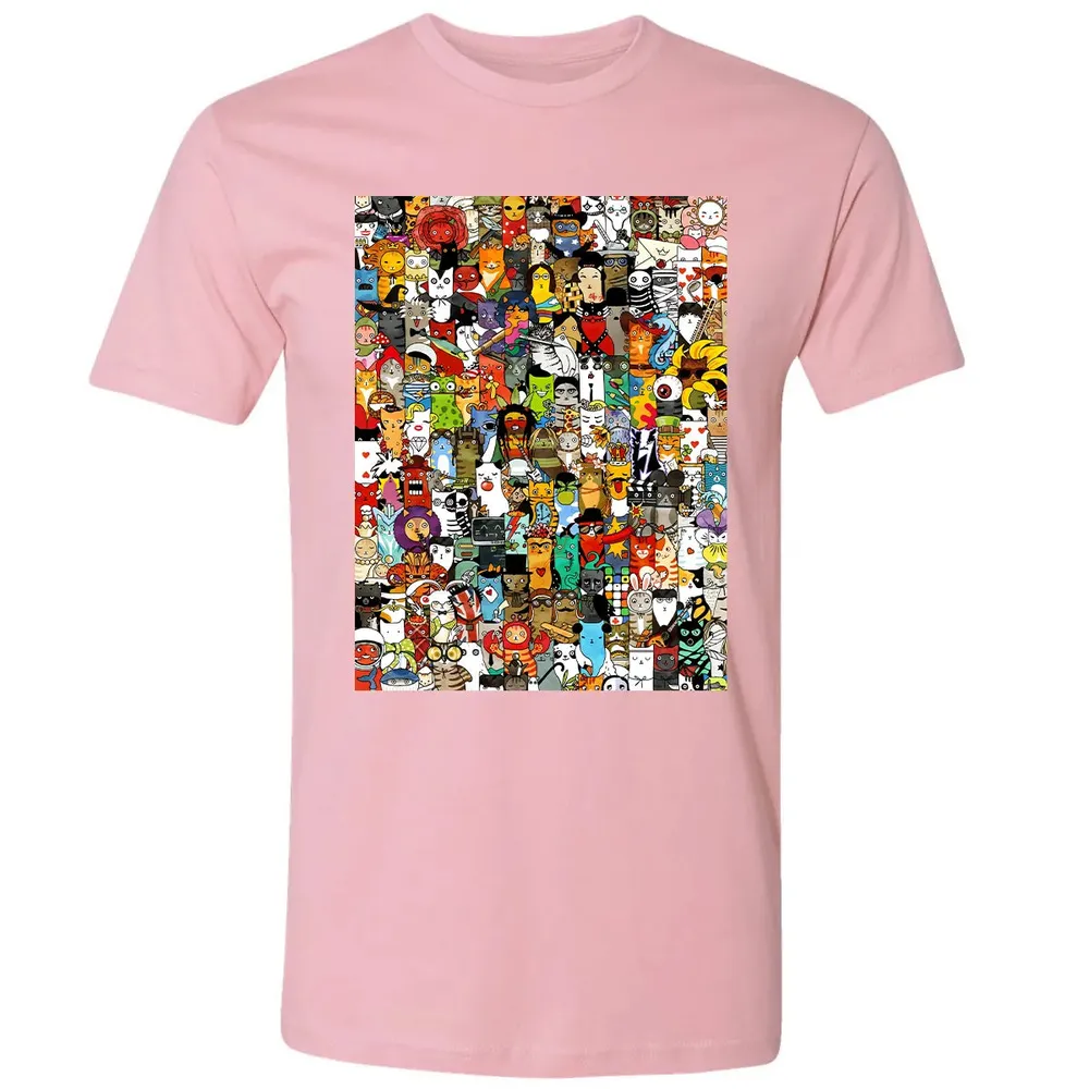 Cat Characters Premium Unisex T-shirt - 3
