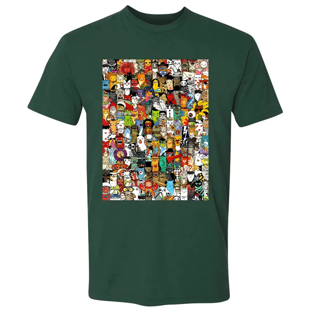 Cat Characters Premium Unisex T-shirt - 12