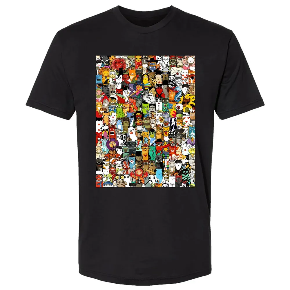Cat Characters Premium Unisex T-shirt - 15
