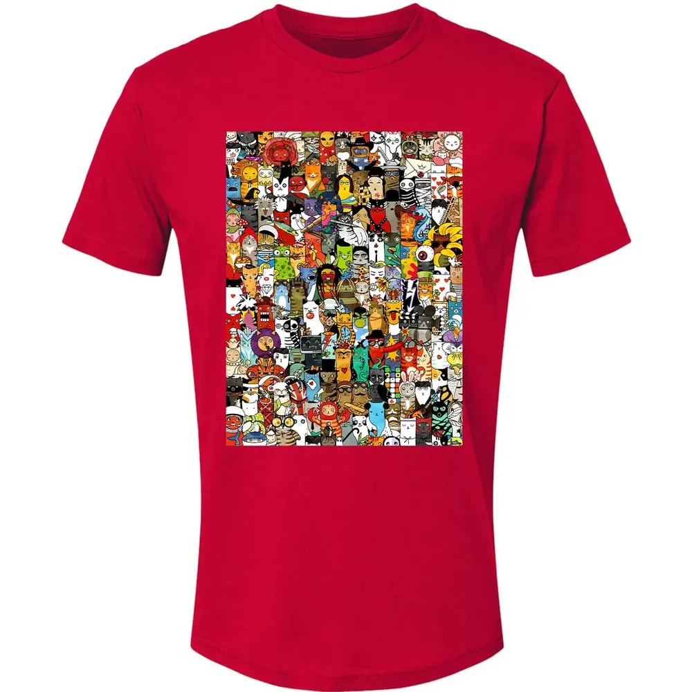 Cat Characters Premium Unisex T-shirt - 6