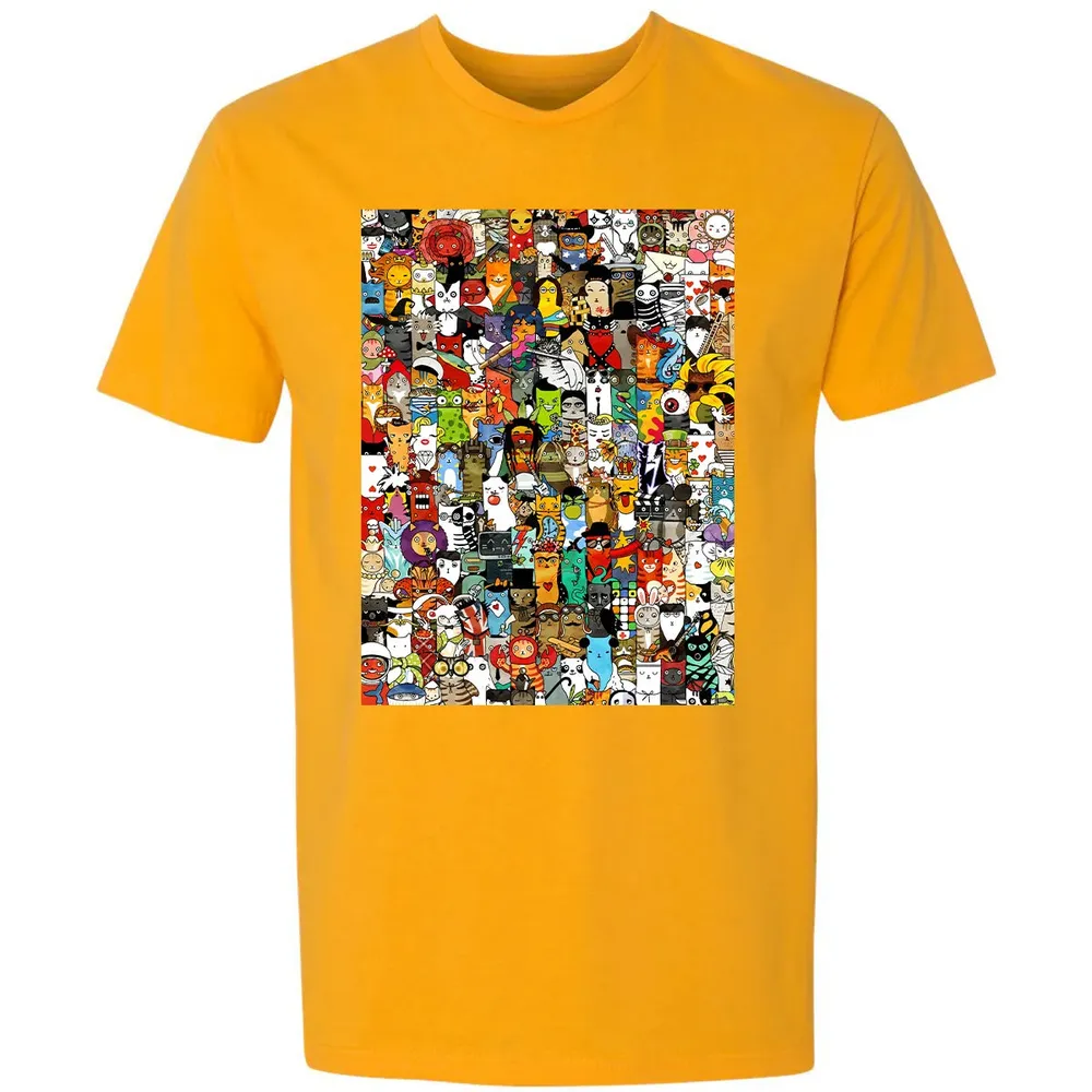 Cat Characters Premium Unisex T-shirt - 11