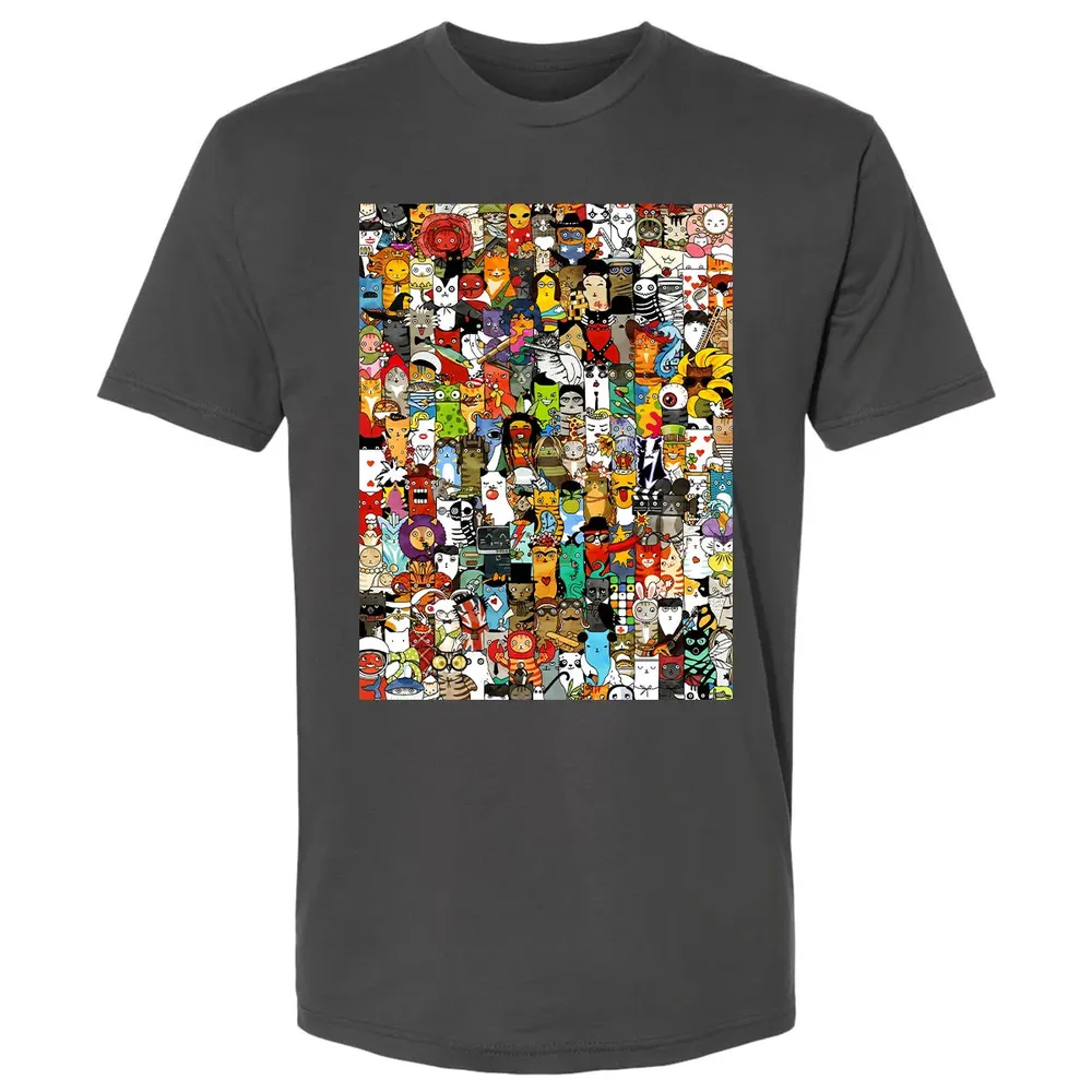 Cat Characters Premium Unisex T-shirt - 8