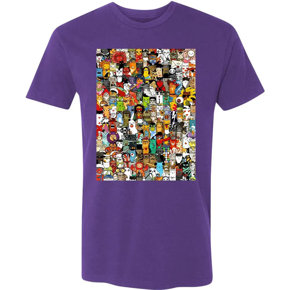 Cat Characters Premium Unisex T-shirt - 7