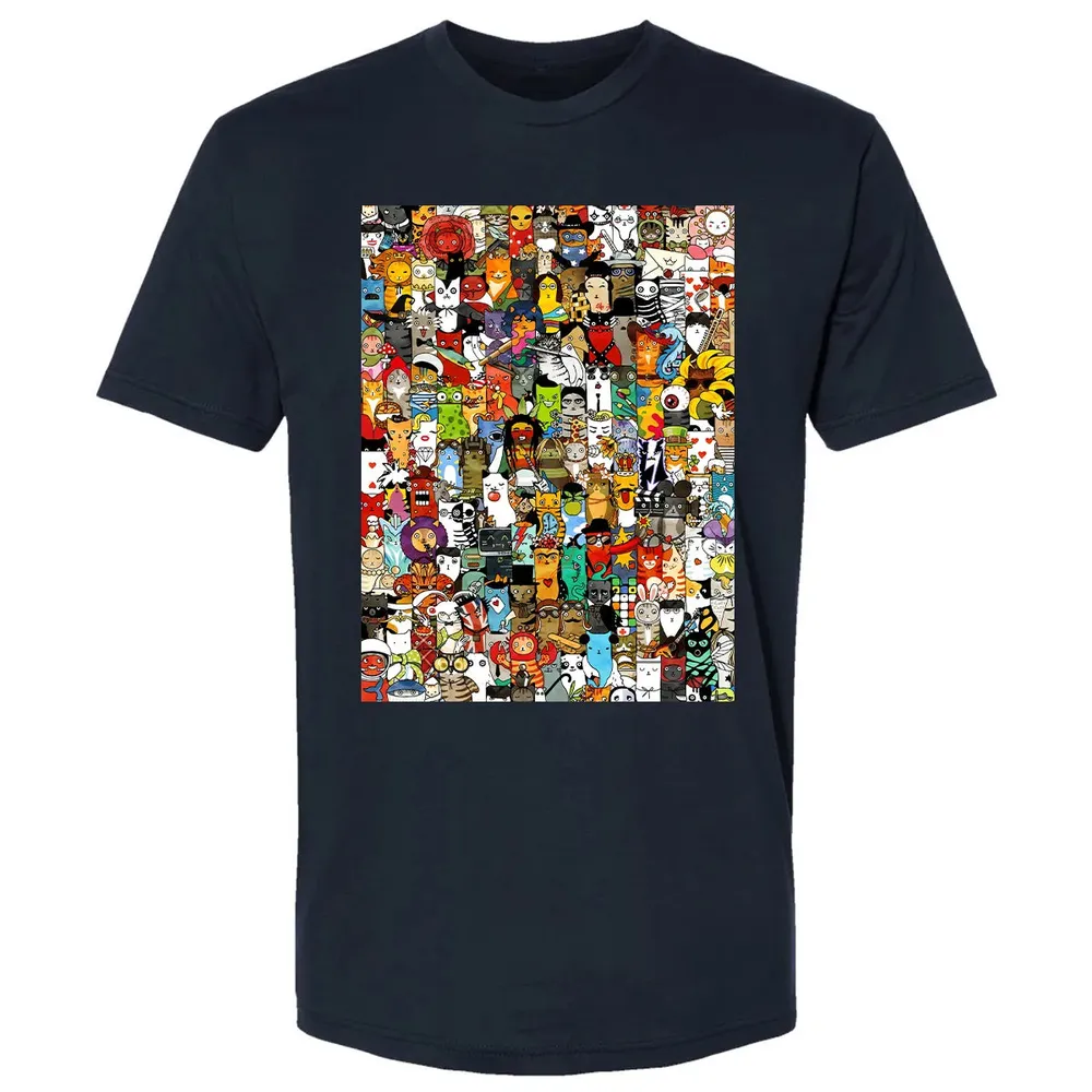Cat Characters Premium Unisex T-shirt - 13